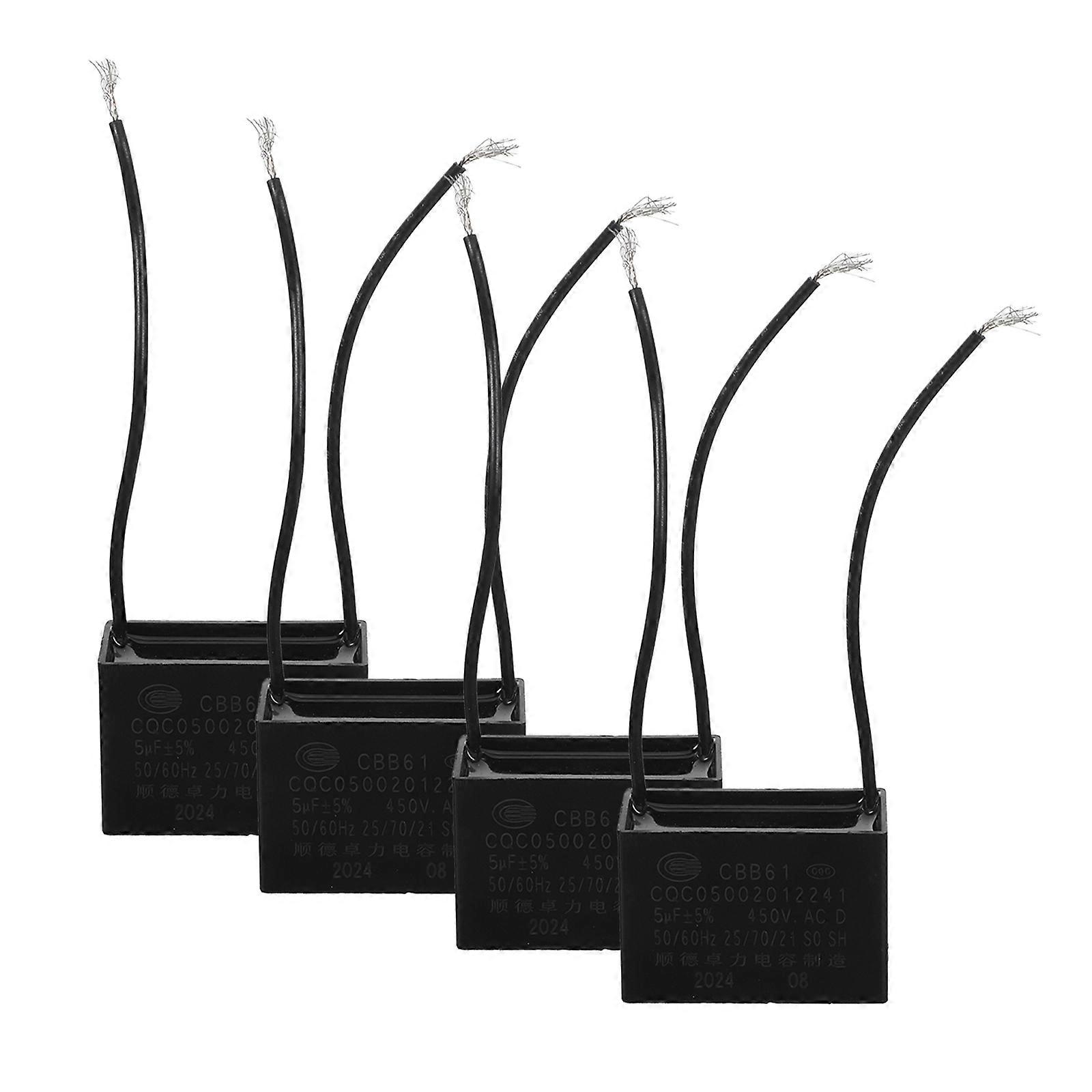 Extractor Range Hood Motor Capacitor with ABS Material for 4Pcs Fan