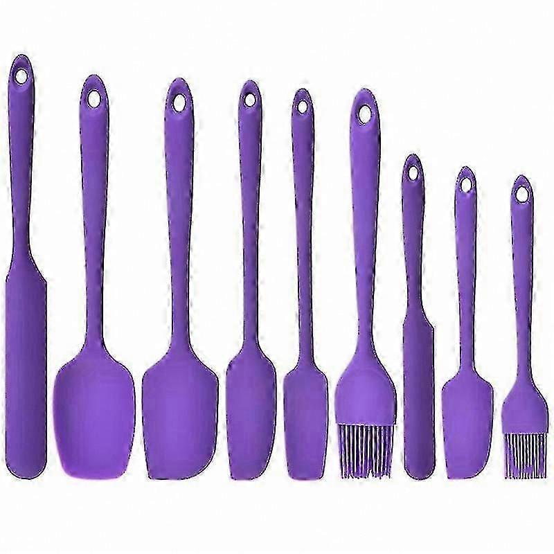 9pcs Silicone Scrapers compatible with Baking and Cooking
