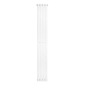 Oval Single Column Radiator 1800 x 240mm Modern Designer Single Panel Central Heating Heater Gloss