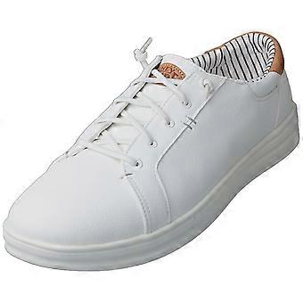 Hey Dude Paul Pro Classic Mens Casual Trainers in White