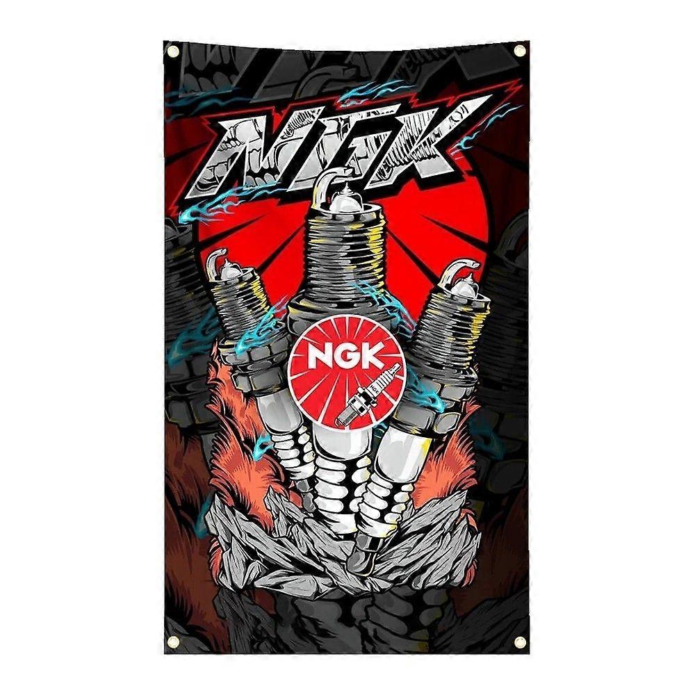 NGKs tennplugger bilflaggbanner VQ0919