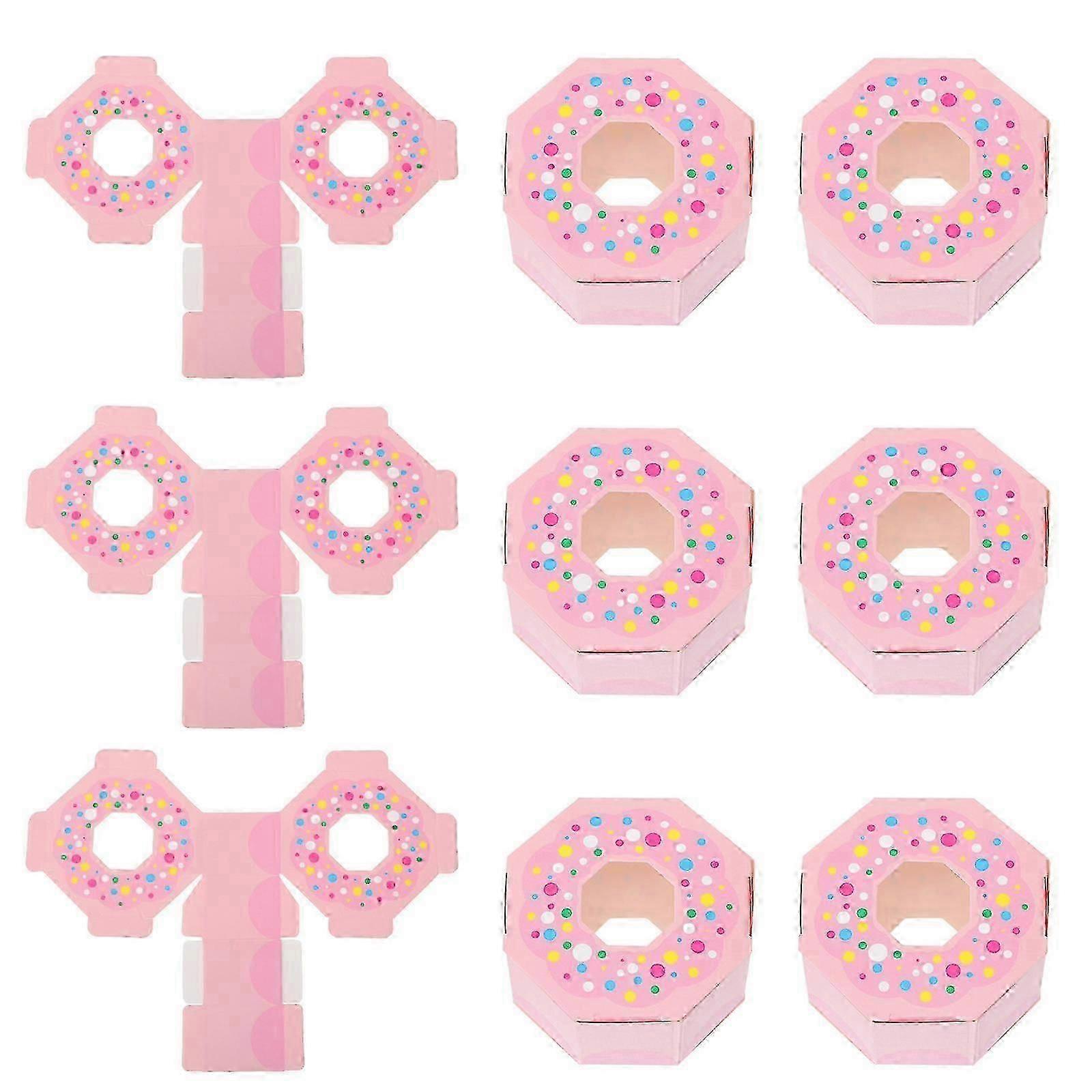 Pink Wedding Candy Boxes Paper Candy Containers for Storage 16Pcs