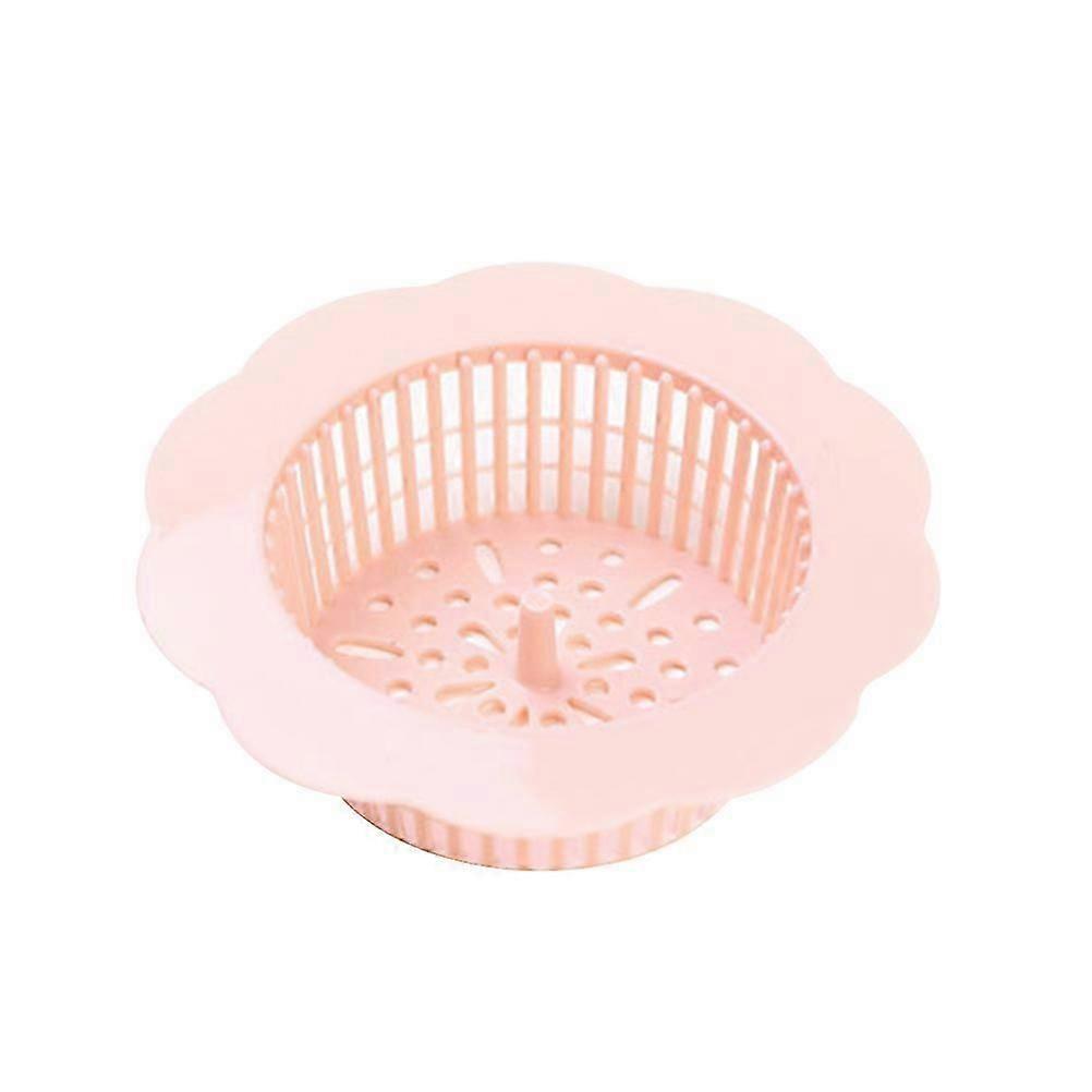 Flower Shaped Plastic Mesh Sink Strainer for Kitchen Bathroom Drain Filtering