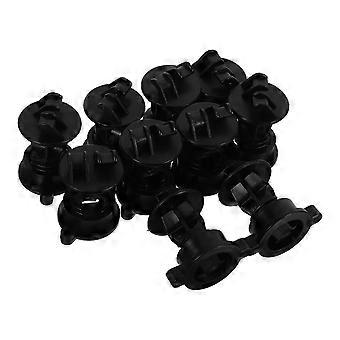Lot de 10 isolateurs ronds pour poteaux de clôture électrique, accessoires universels à visser.