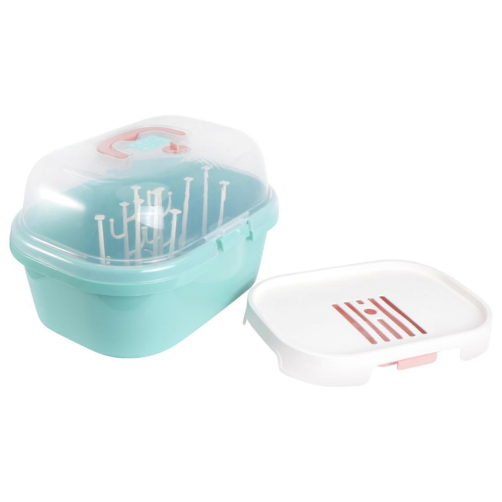Baby Bottle Drying Box Infant Tableware Storage Box Practical Milk Bottle Rack