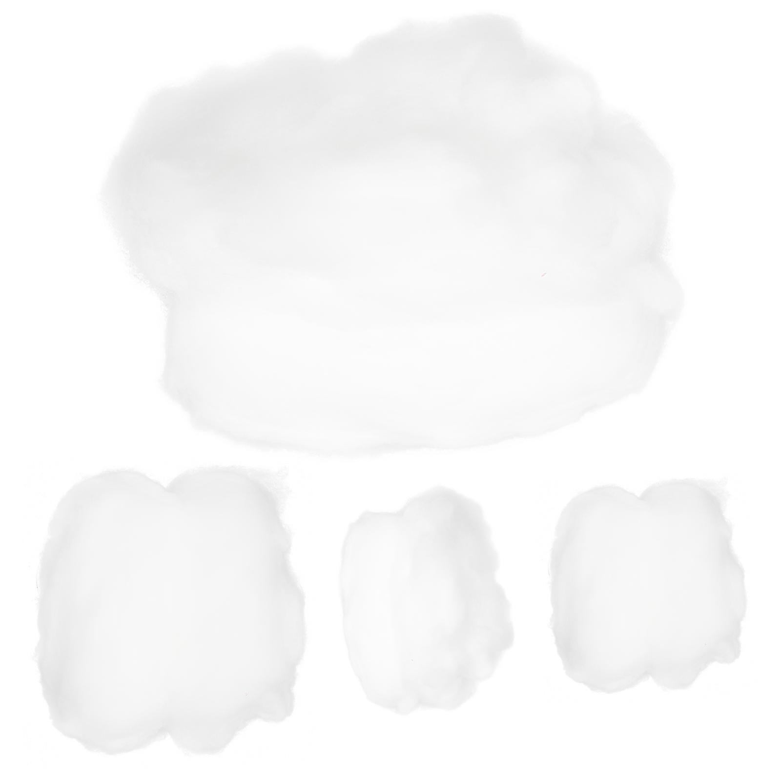 Cotton Clouds Wedding Decorative Props White 4Pcs Set