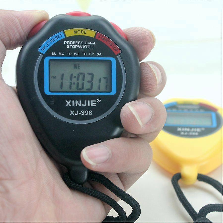 Sports stopwatch timer multi-functional electronic stopwatch stopwatch electronic timer yellow bien1915