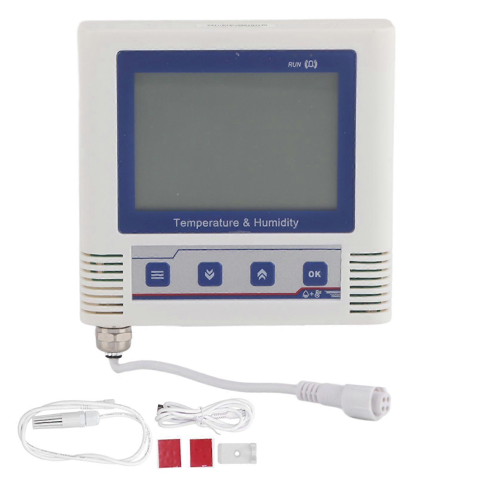 Temperature Data Logger USB External LCD Display Accurate Recorder Sensor  Probes DC 5V