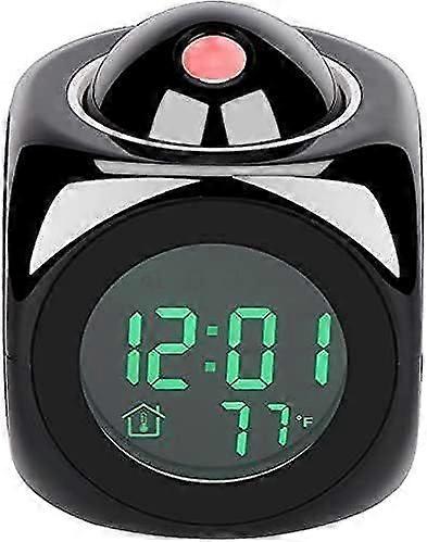 Projection Alarm Clock, Voice Speaking Temperature LED Wall Clock [MI]