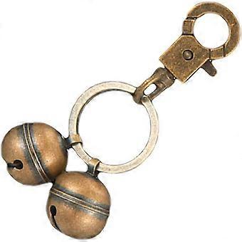 Brass Collar Bells with Clasp Dog Charm Bell Vintage Pet Decorate Bell Pendant compatible with Dogs and Cats