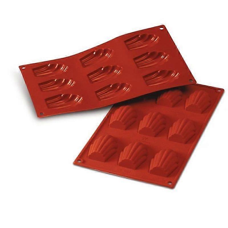 SILICONE MOLD 9 RED MADELEINES