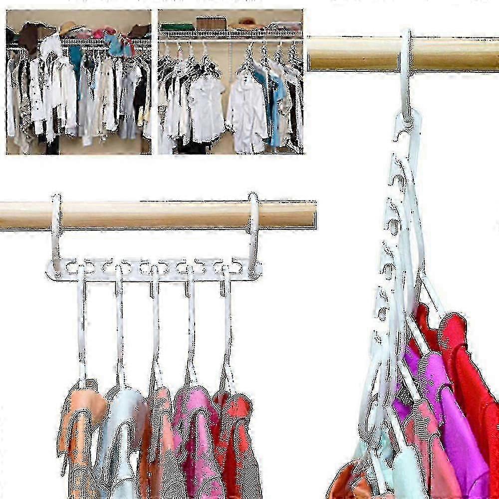 Space-Saving 8-Piece Multi-Function Magic Closet Organizer Hangers New Arrival S06