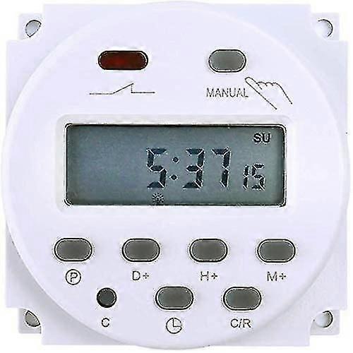 Electronic Timer Dc12v 16a 17 Programs Programmable Lcd Screen