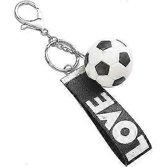 football keychain for boys kids team sport football keychain for men(black) New Arrival S06
