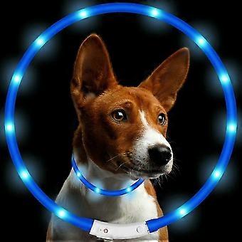 USB Rechargeable LED Dog Collar, 8 Colors Waterproof