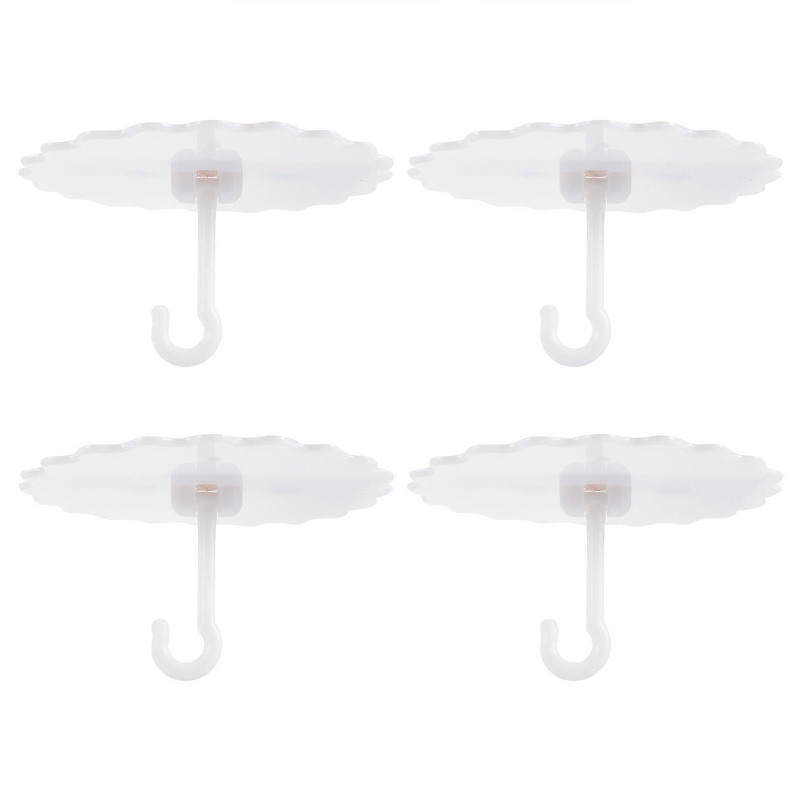 White Plastic Mosquito Net Hook for Home Ceiling Hook 1Set Bed Canopy