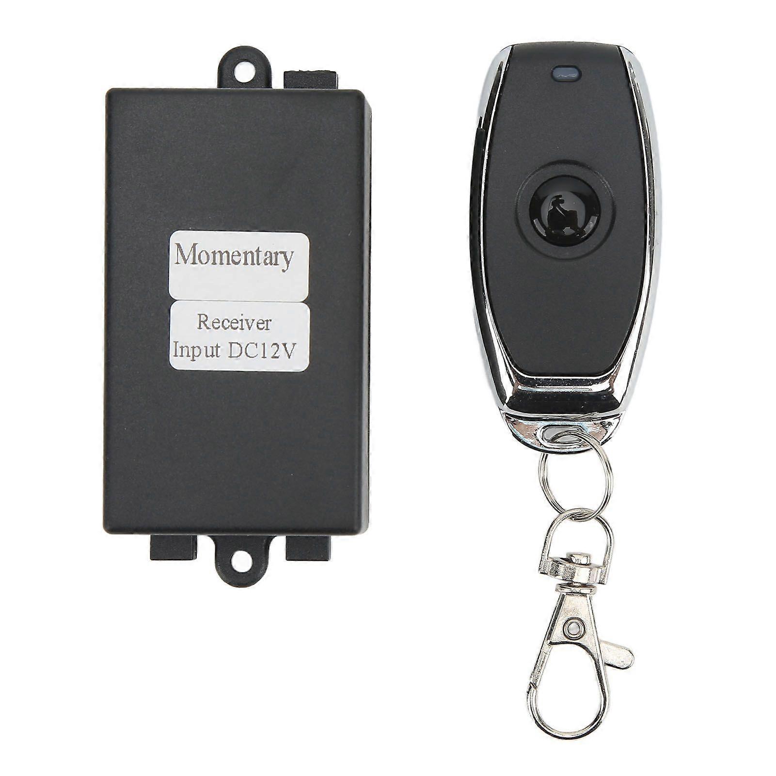 Momentary Remote Control Switch Single Button High Sensitivity Wireless Remote Control Switch with Relay 7A 12V
