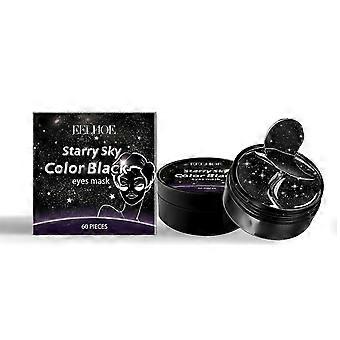 Starry Sky Black Eye Mask - Fugtgivende & Fugtgivende Øjenpleje med Niacinamid & Hyaluronsyre - 60 Pieces