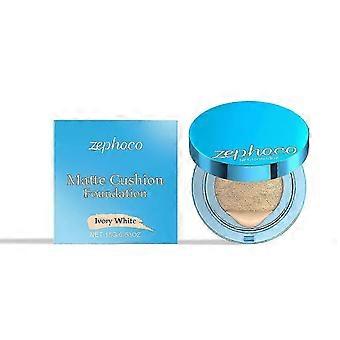 Velvet Matte Cushion Foundation Blue Ultra Cover Powder Foundation Oil-Control Waterproof BB Cushion Makeup CC Cream