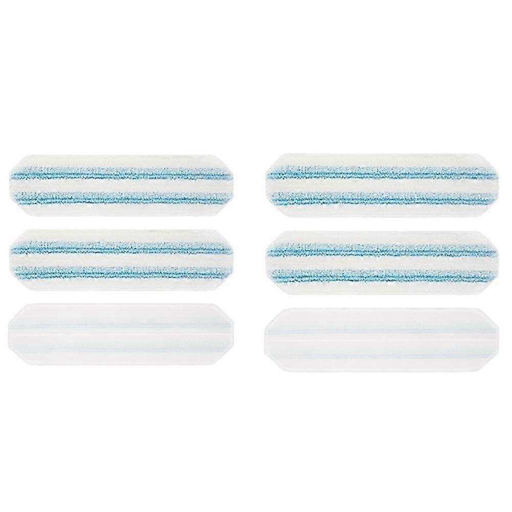 6 PCS Mop Pads Replacement for Flat Mop Replace Head Microfiber Mop Pad Refill