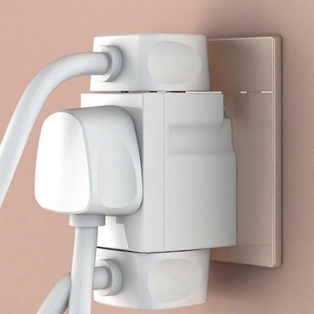UK 3 Pin Triple Plug Adapter - Multi Socket Extension Plug