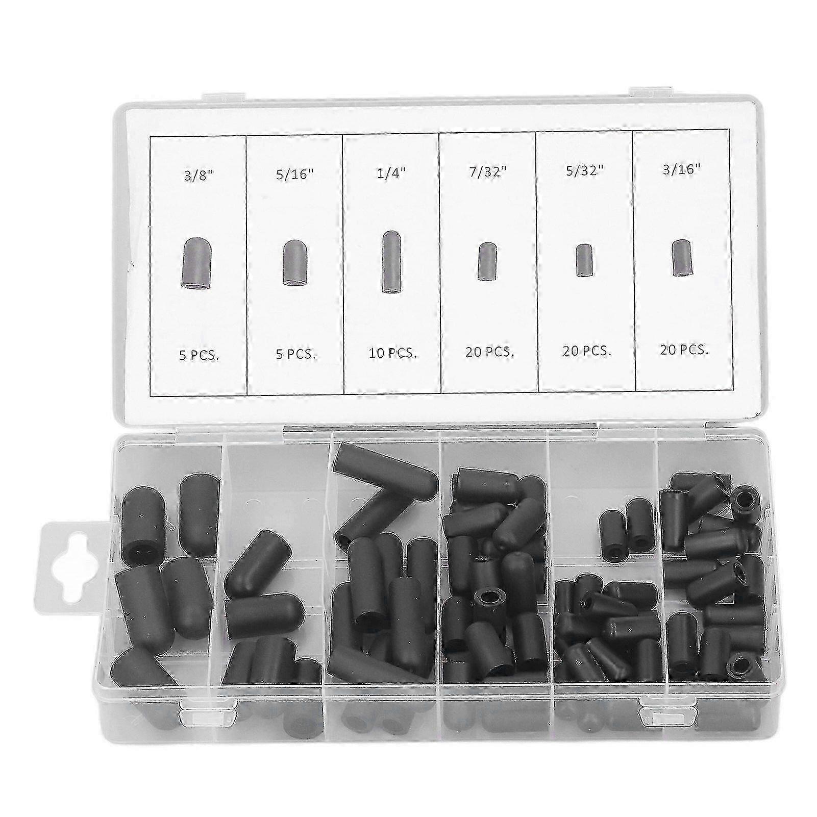2025 Latest Model  80Pcs Vacuum Hat Plug Assortment Kit Rubber High