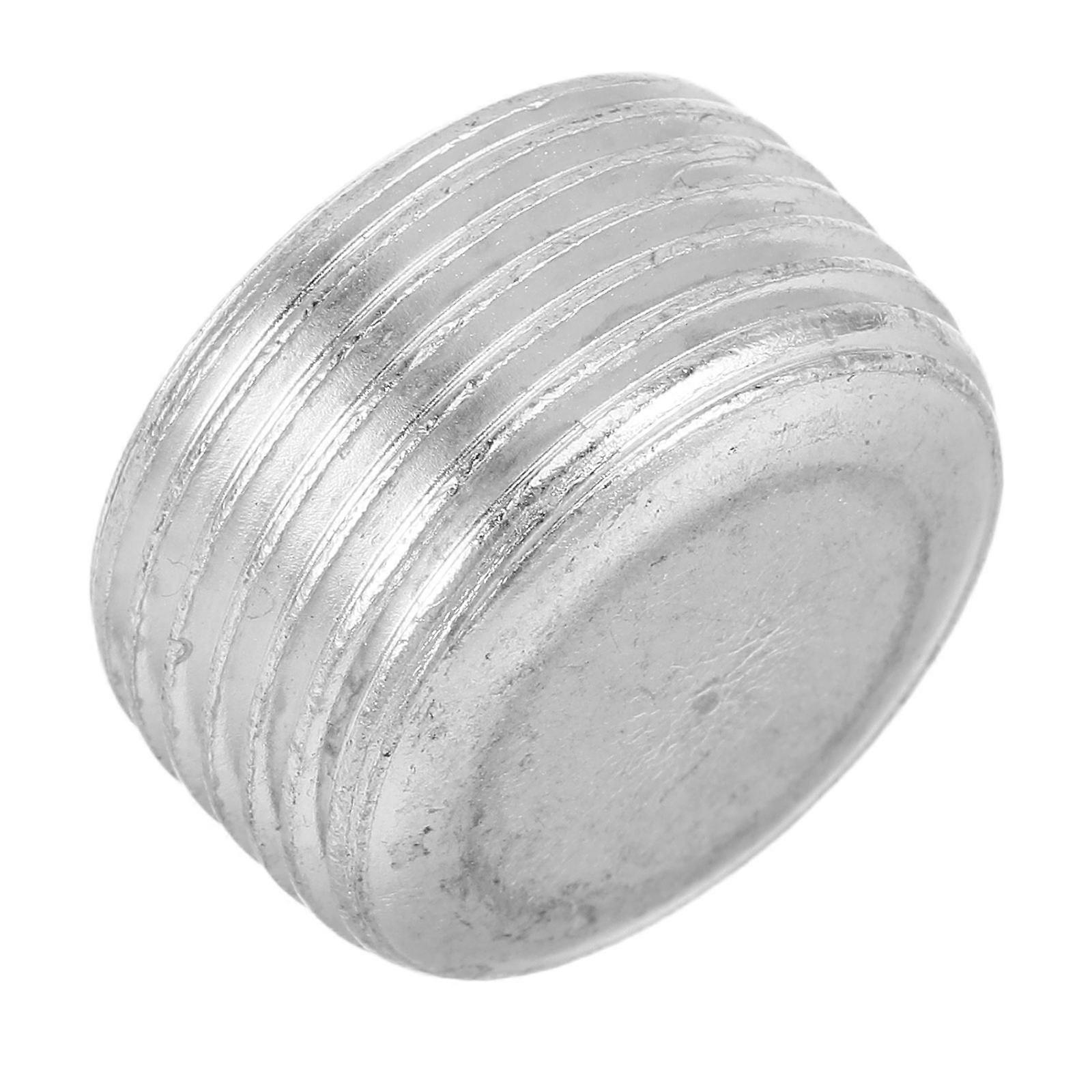Copper Pipe Plug for DIY Plumbing 2Pcs Pipe Fitting Caps in Silver