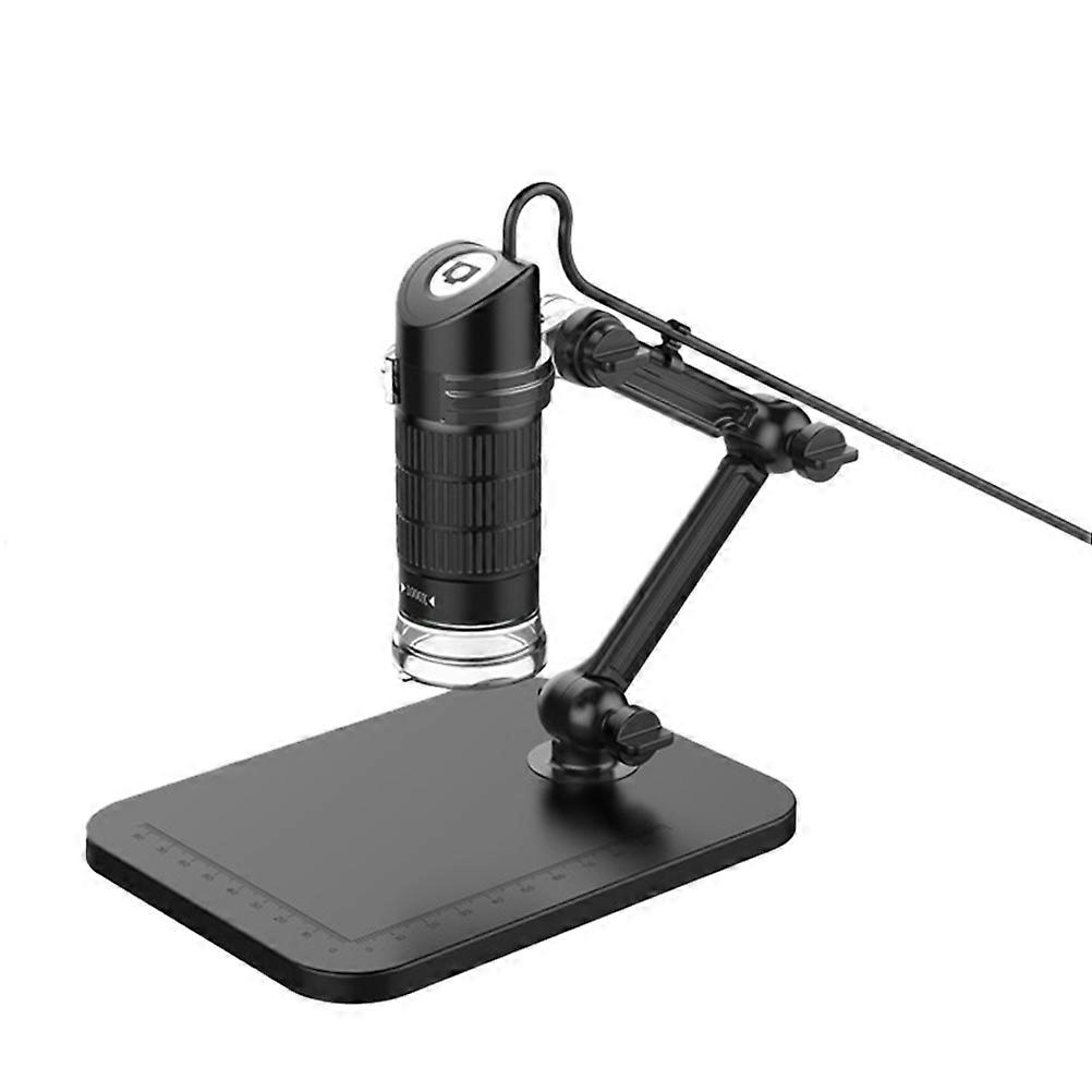 Electronic Microscope Rotating Folding Microscope for Magnifying Use Black