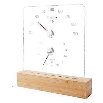 Sauna-Thermometer/Hygrometer 2 in 1 Fahrenheit mit LED-Beleuchtung Sauna-Zubehör