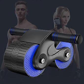 Automatic Rebound Abdominal Wheel, Dual Roller Abdominal Exercise Equipment for Core Strength Training