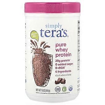 Simply Tera's, proteína de suero pura, chocolate negro, 340 g (12 oz)