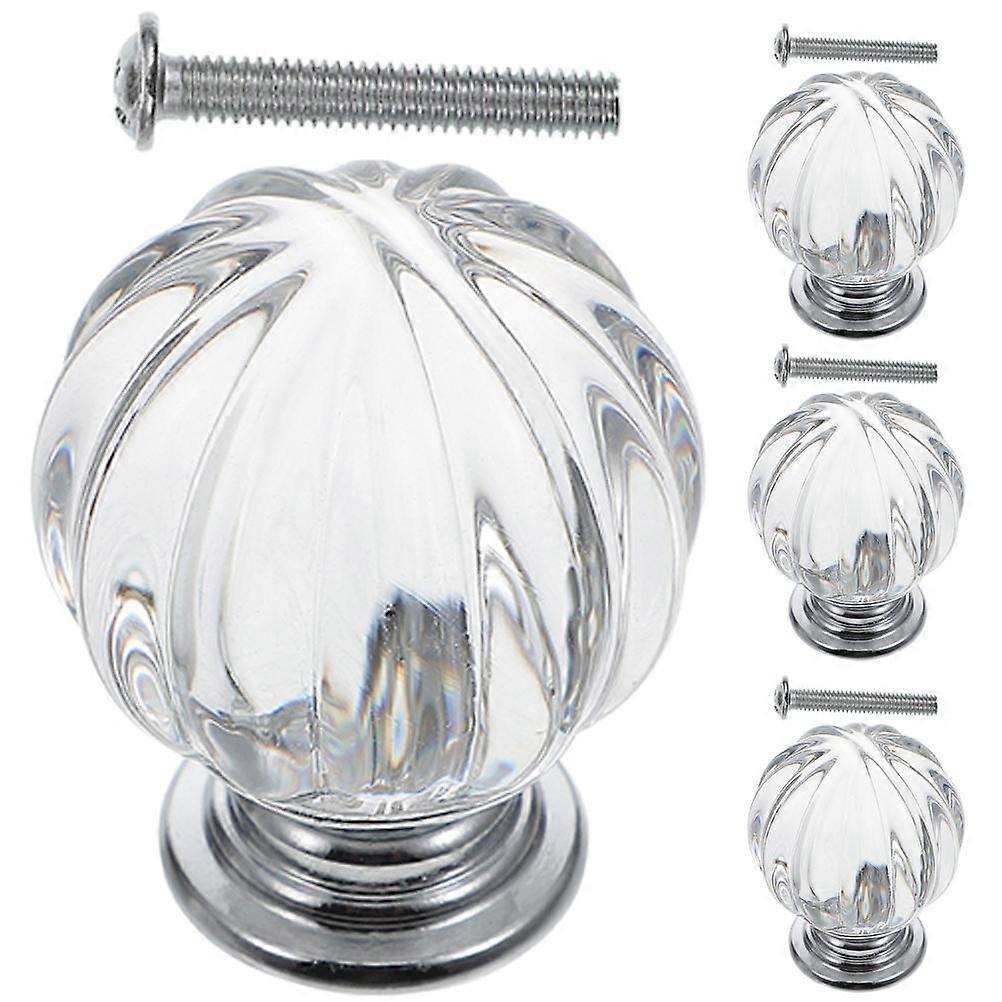 Lamp Finials Lamp Shade Holder for Decor 4Pcs Crystal Solid Caps