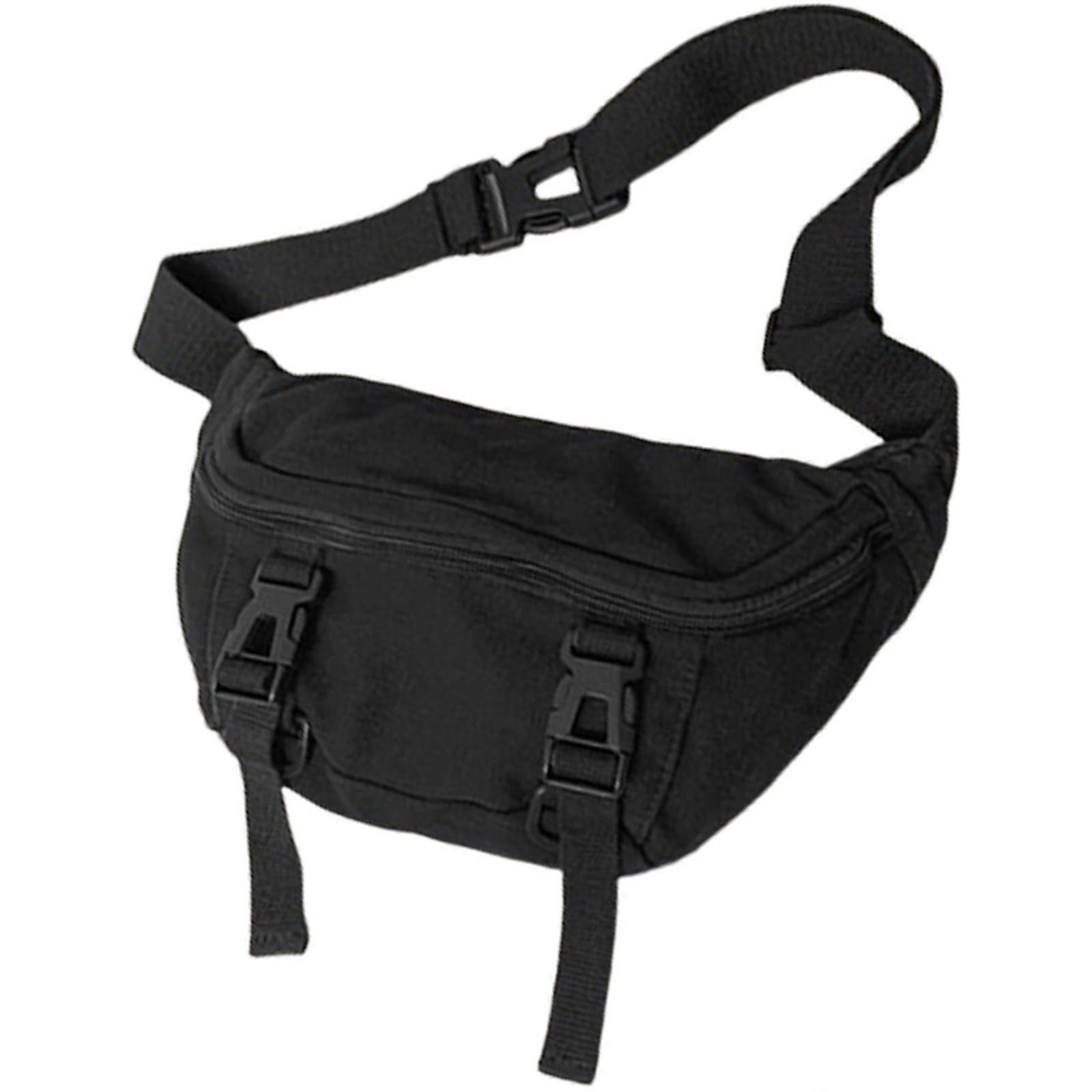 Spacious Canvas Crossbody Satchel