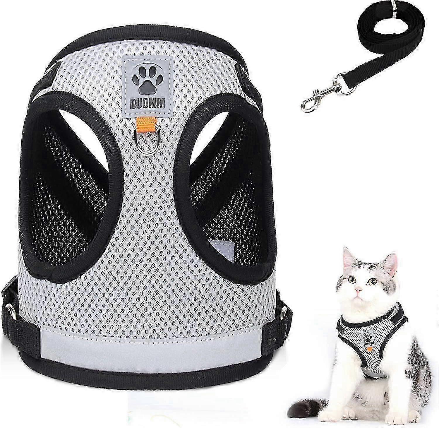 Adjustable Reflective Cat Walking Harness