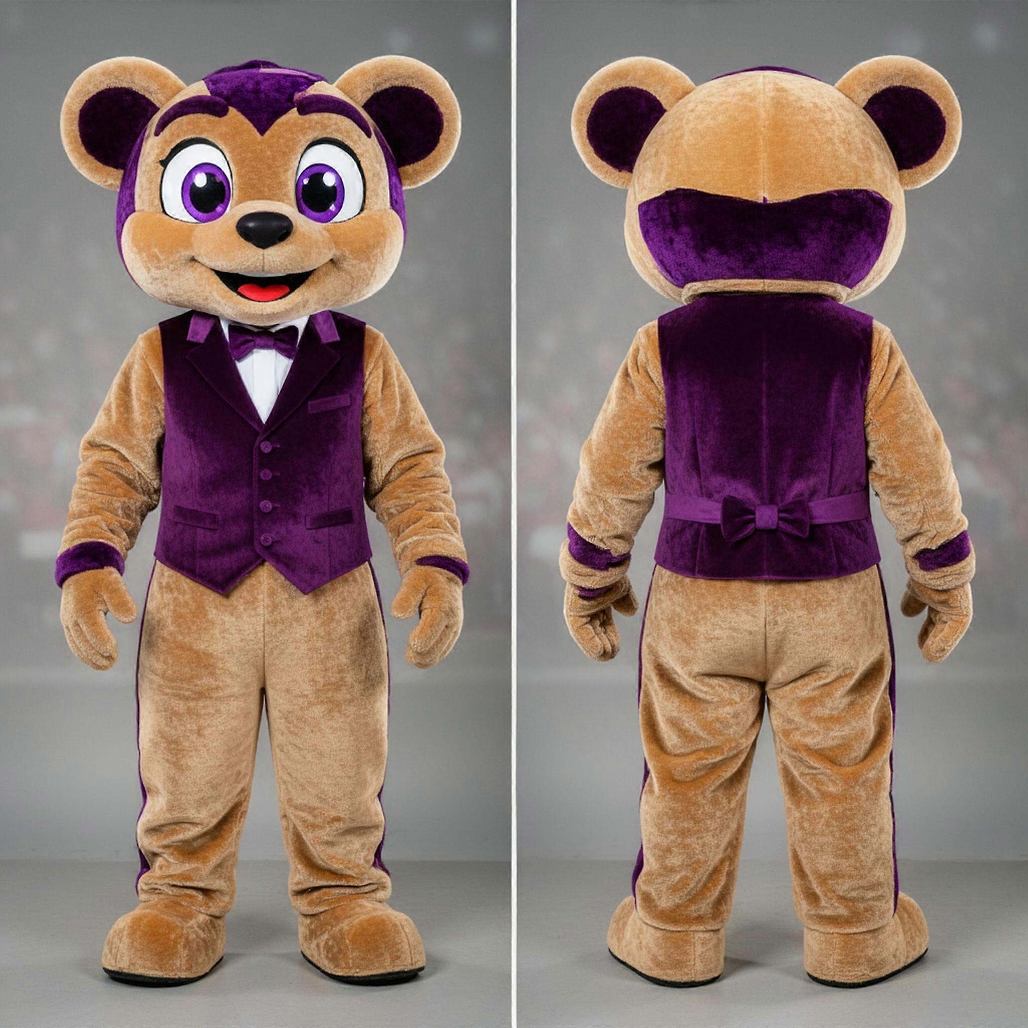 MASTICOT Tan Velvety Plum Mascot