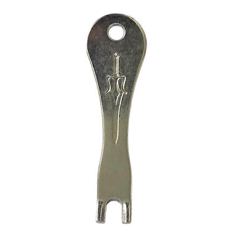 Guitar String Changing Tool String Puller with Metal Construction, Forked Contact End and Hanging Hole for Routine String Maintenance, 1 Pc