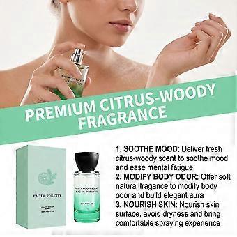 Eau de Parfum Spray for kvinner og menn, frisk fruktig treaktig duft, langvarig sommer- og vårparfyme, 50 ml