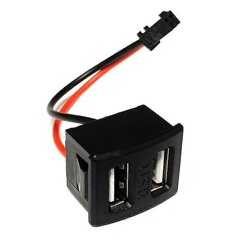 1Pc Black Double-Layer Usb Female Base Type-C Charging Socket Power Socket With Cable Connector Usb Charger Port Data Interface