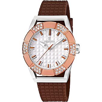 Festina Dream Quartz Analog Woman Watch with F16563/2 Rubber Bracelet