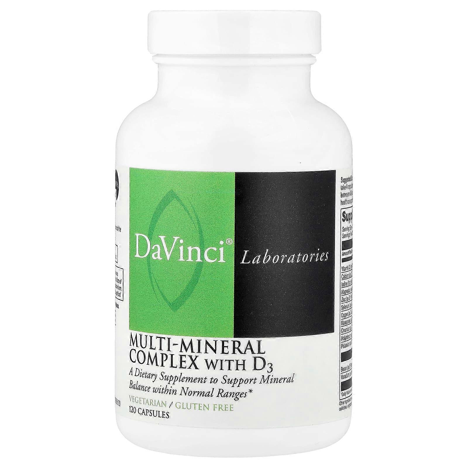 DaVinci Laboratories, Multi-Mineral Complex with D3, 120 Capsules