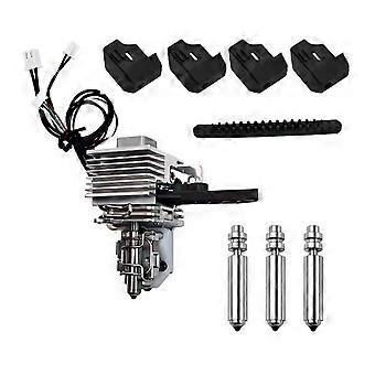 Hotend Kit for Anycubic Kobra X Ceramic Zirconia Heat Sink Nozzle 0.4mm W/Extra 3PK Nozzles 0.4mm,4 Sleeve,1 Brush
