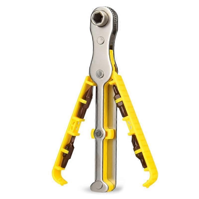 Bidirectional Ratchet Screwdriver Set 90 Degree Offset Ratcheting Screwdriver