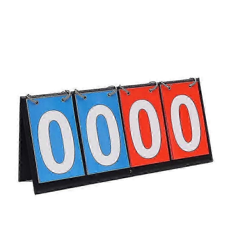 Dual-Side 4-Digit Flip Scoreboard