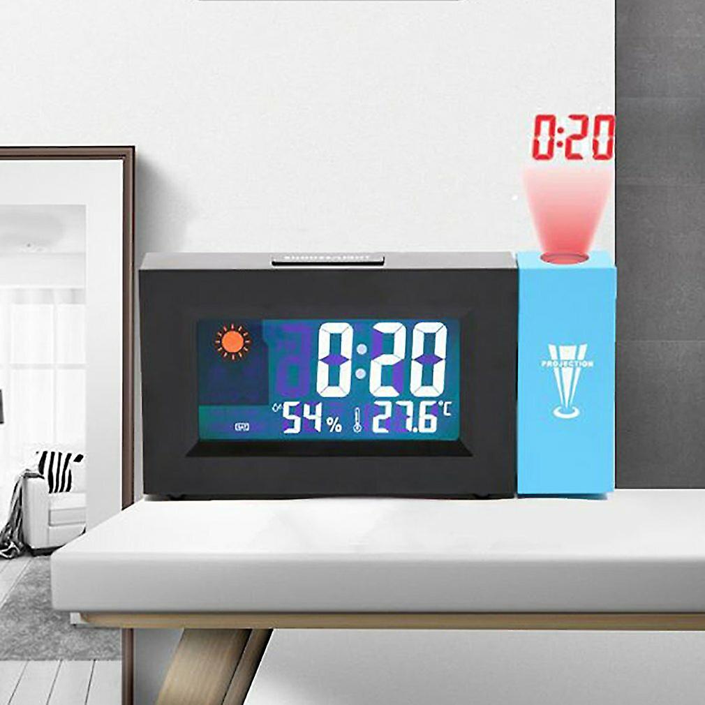 Digital Projector Weather Station Alarm Clock Perpetual Calendar Thermo-hygrometer Electronic Lcd Clock Thermometer