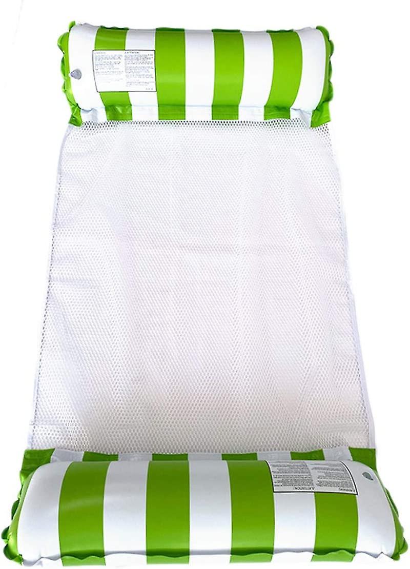 Pool Float Lounger, Inflatable Swimming Floating Bed Hammock for Pool with Bottom Mesh, Portable Water Hammock Lounge for Adults Vacation Fun and Rest