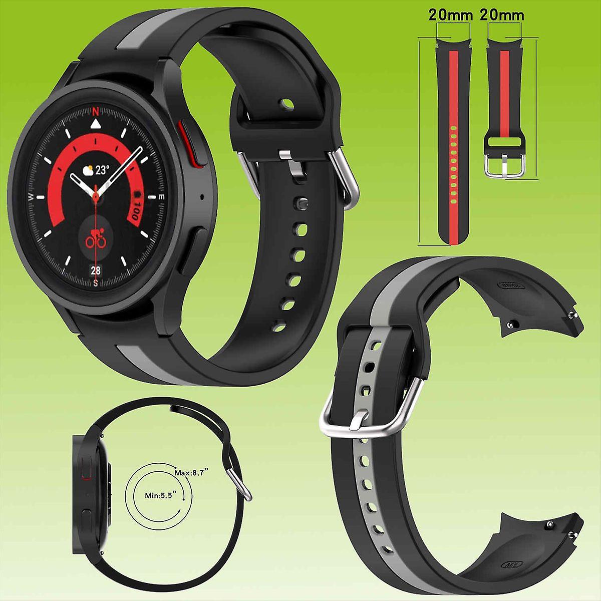 For Samsung Galaxy Watch FE 6 5 4 Normal Pro Classic Silicone Strap