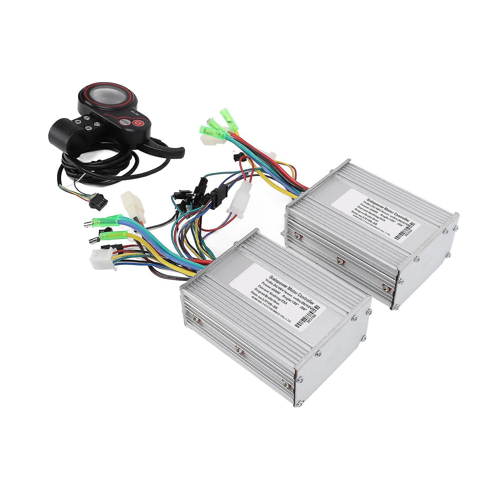 Dual Drive 36/48v 450w Electric Bike Brushless Controller Lh100 Color Lcd Screen Display