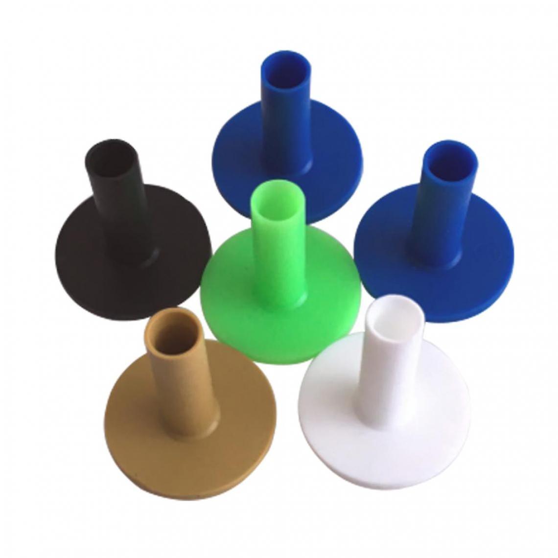 Pack Rubber Golf Tee Holder For Practice 83mm Golf Training Range Tee