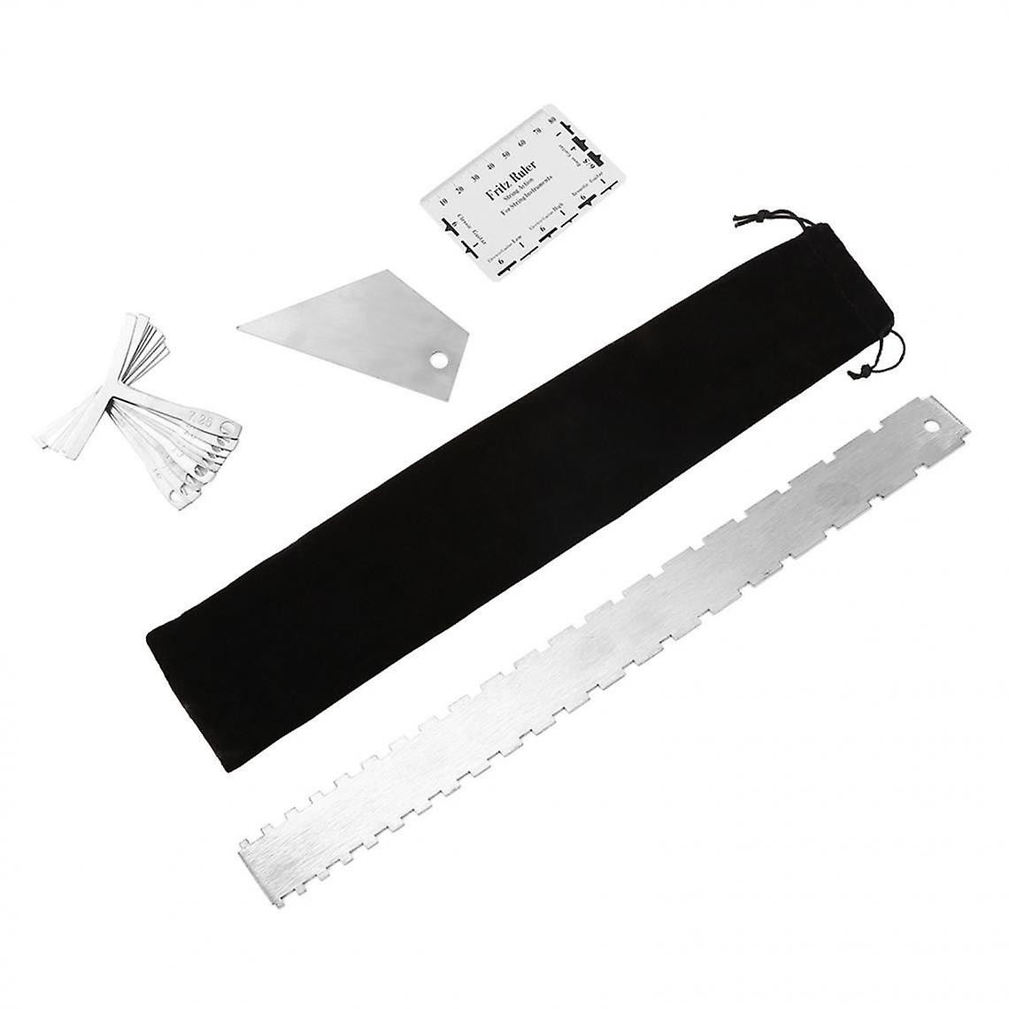 Guitar Luthier Measuring Tool 9 Understring Radius Gauge And 1 String Action Gauge Ruler Measuring Tool