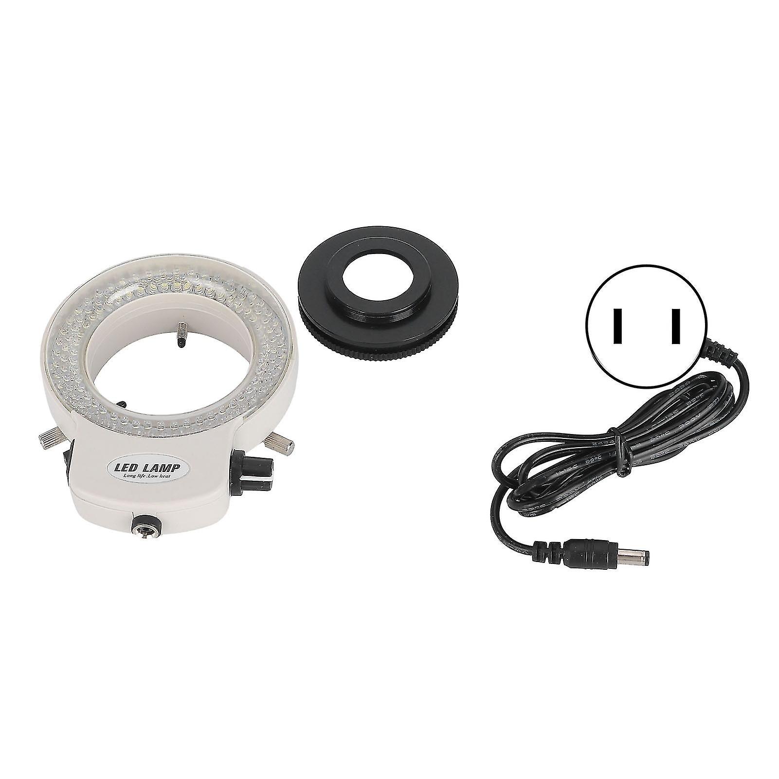Adjustable 144 Led Ring Light Source For Stereo Microscope And Camera Ac100-240vus Plug
